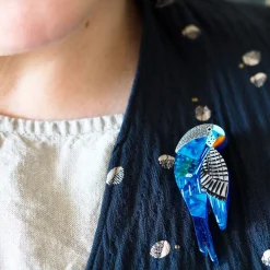 Erstwilder A Budgie Named Chirp Brooch^ Brooches