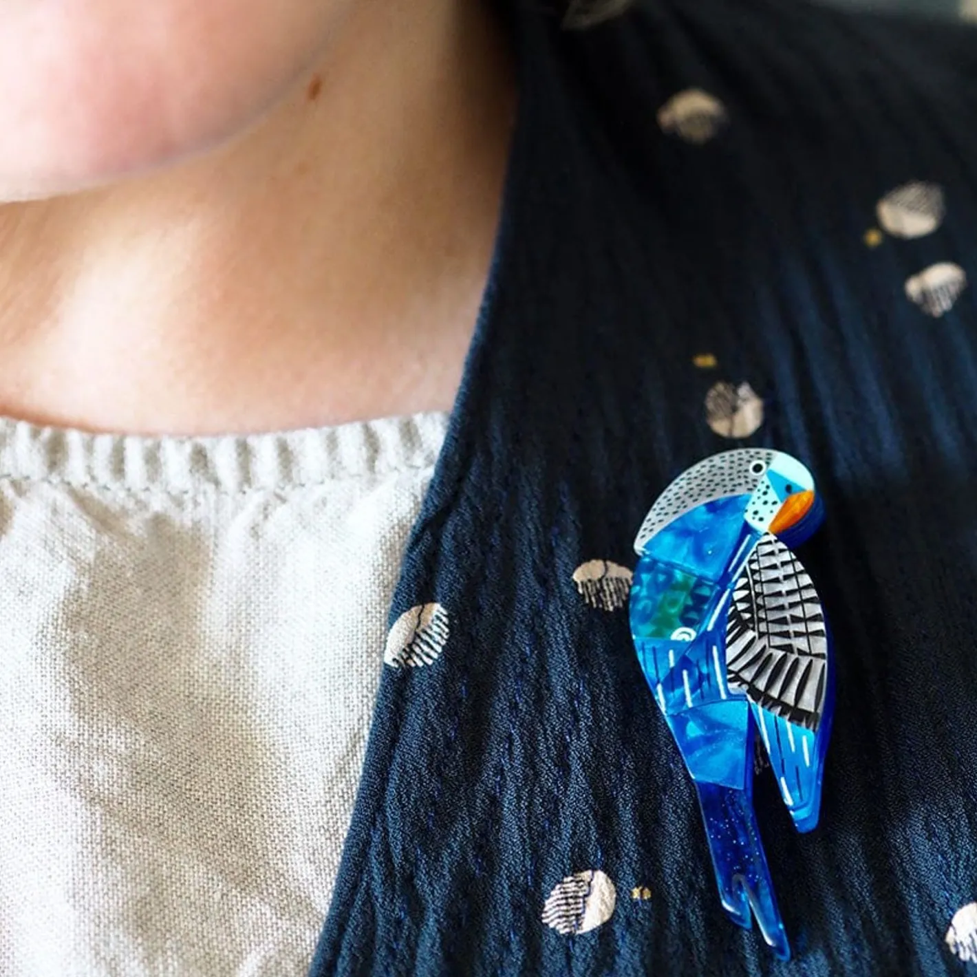 Erstwilder A Budgie Named Chirp Brooch^ Brooches
