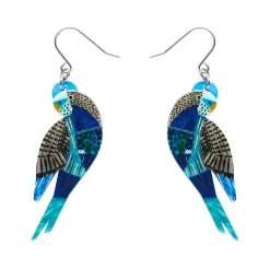 Erstwilder A Budgie Named Chirp Drop Earrings^ Earrings