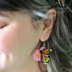 Erstwilder A Butterfly Named Flutter Drop Earrings^ Earrings