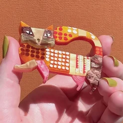 Erstwilder A Cat Named Purr Brooch^ Brooches