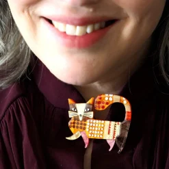 Erstwilder A Cat Named Purr Brooch^ Brooches