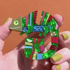 Erstwilder A Chameleon Named Pop Brooch^ Brooches