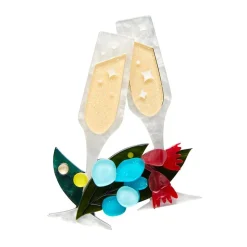 Erstwilder A Champagne Christmas Brooch^ Brooches