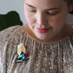 Erstwilder A Champagne Christmas Brooch^ Brooches