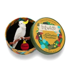 Erstwilder A Chatty Christmas Brooch^ Brooches