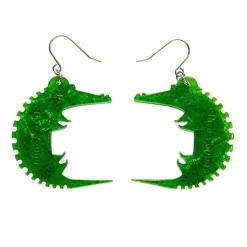 Erstwilder A Crocodile Named Growl Drop Earrings^ Earrings