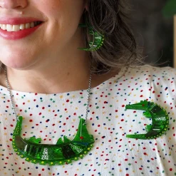 Erstwilder A Crocodile Named Growl Necklace^ Necklaces