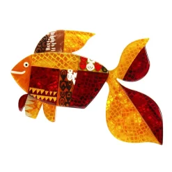 Erstwilder A Goldfish Named Silence Brooch^ Brooches