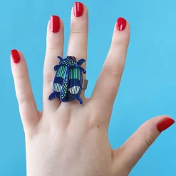 Erstwilder A Jewel Among Beetles Ring^ Rings