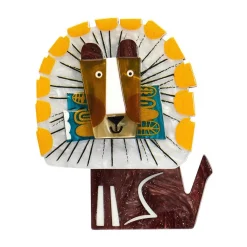 Erstwilder A Lion Named Roar Brooch^ Brooches