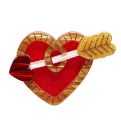 Erstwilder A Shot Through The Heart Brooch^ Brooches