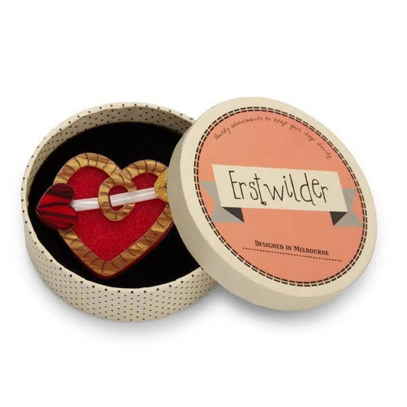Erstwilder A Shot Through The Heart Brooch^ Brooches