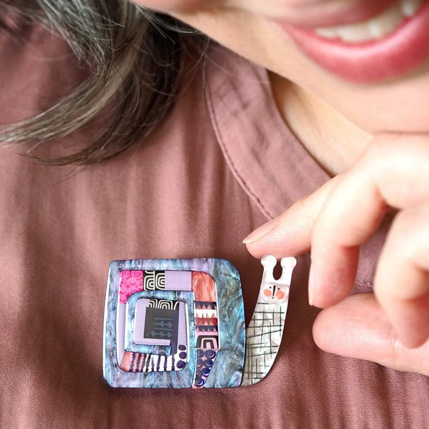 Erstwilder A Snail Named Whoosh Brooch^ Brooches
