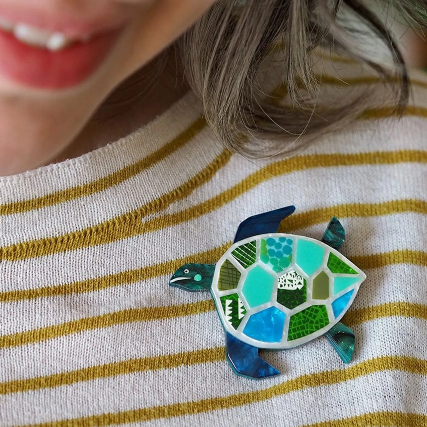 Erstwilder A Turtle Named Groan Brooch^ Brooches