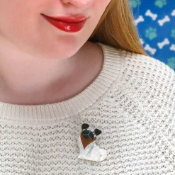Erstwilder Adoring Polly Pug Mini Brooch^ Brooches