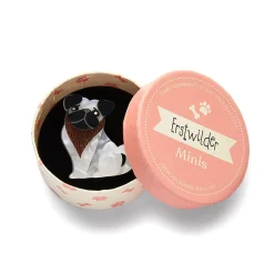 Erstwilder Adoring Polly Pug Mini Brooch^ Brooches