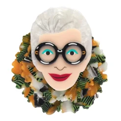 Erstwilder Adorned In Feathers Iris Brooch^ Brooches