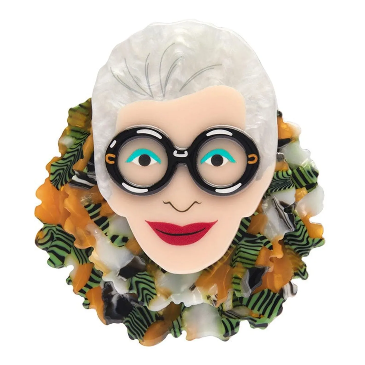 Erstwilder Adorned In Feathers Iris Brooch^ Brooches