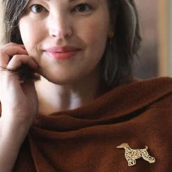 Erstwilder Ainslee The Afghan Hound Perfume Brooch^ Brooches