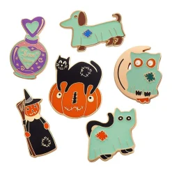 Erstwilder All Hallows Eve Enamel Pin Pack - 6 Pack^ Enamel Pins