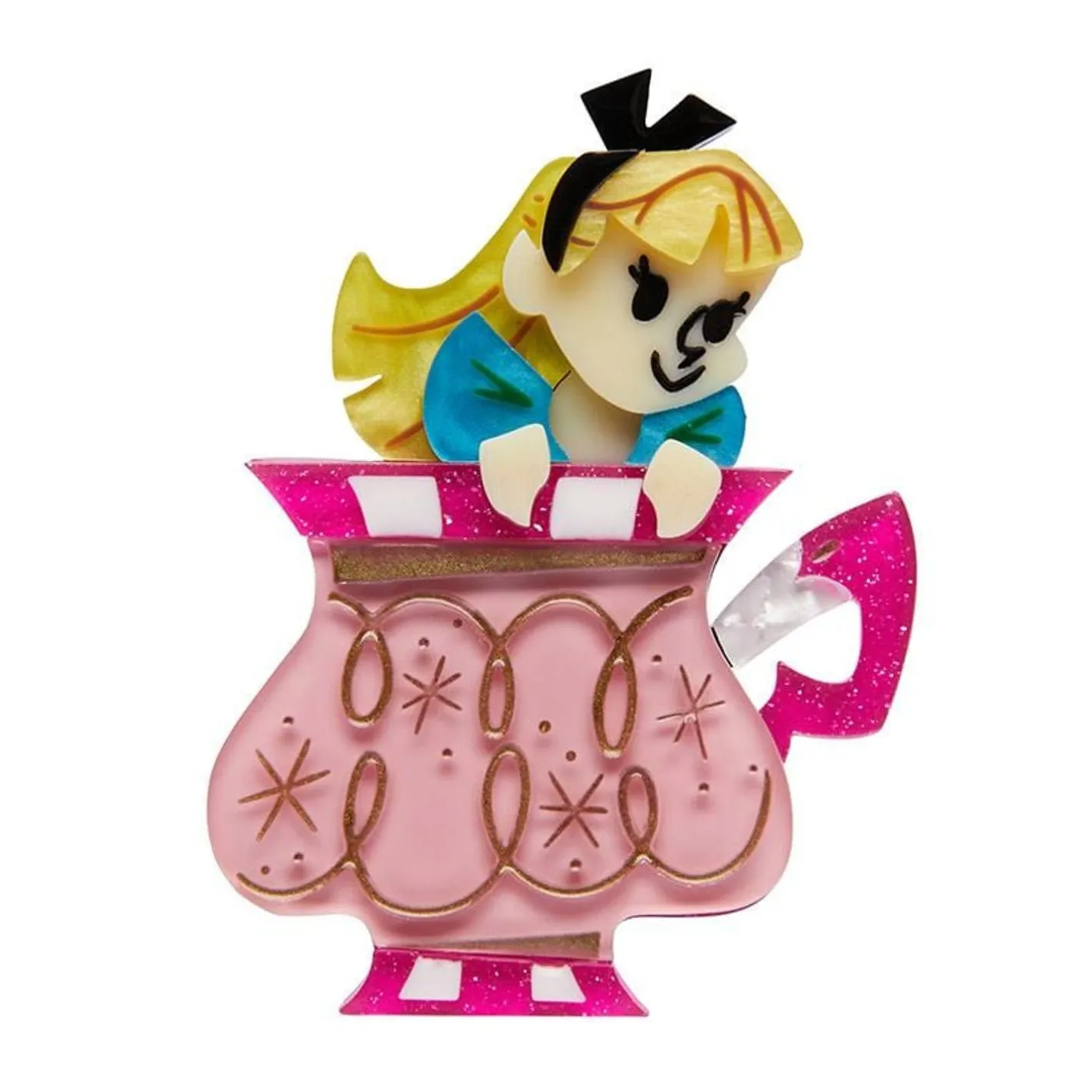 Erstwilder Always Tea Time, Alice Brooch^ Brooches