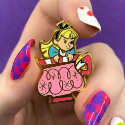 Erstwilder Always Tea Time, Alice Enamel Pin^ Enamel Pins