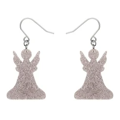 Erstwilder Angel Glitter Drop Earrings - Silver^ Essential Earrings