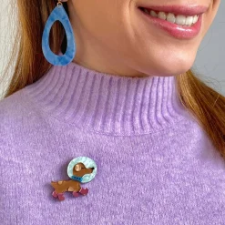 Erstwilder Apollo K9 Mini Brooch^ Brooches