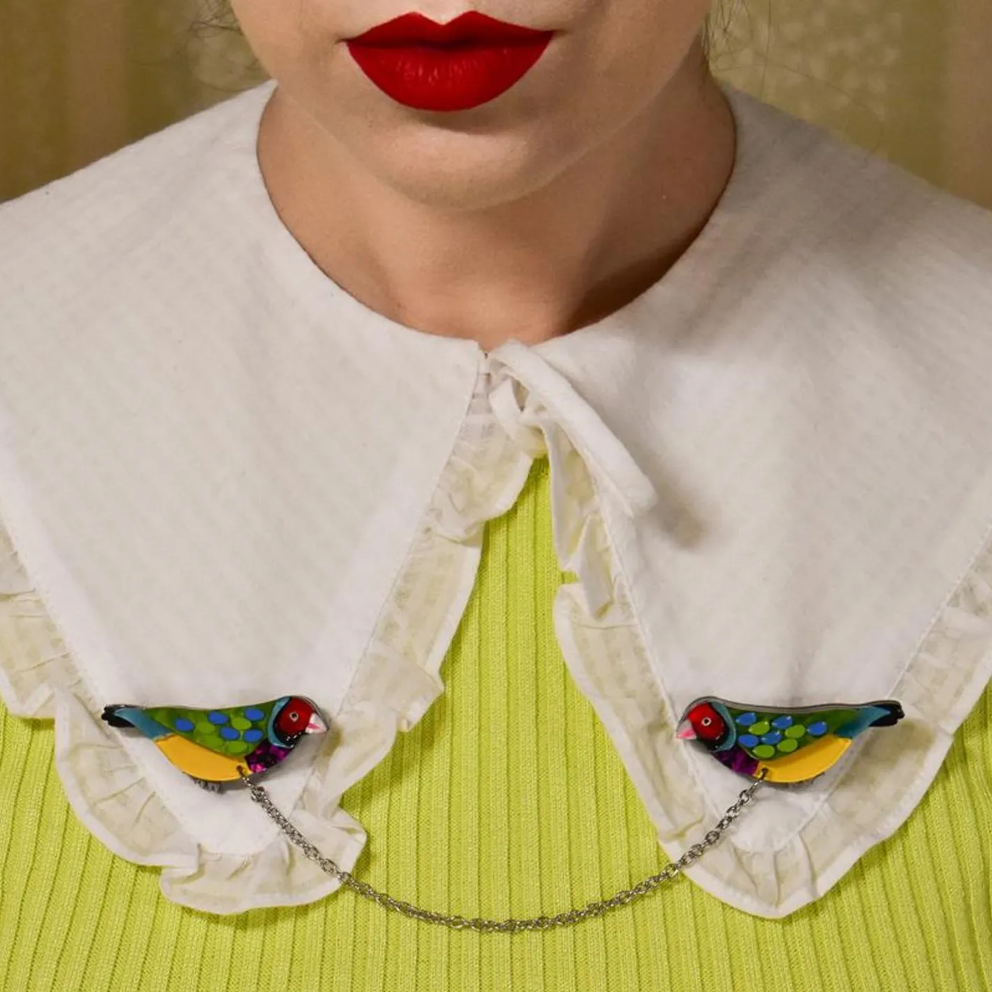 Erstwilder As Good As Gould Cardigan Clips^ Brooches