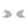 Erstwilder Atomic Boomerang Glitter Stud Earrings - Silver^ Essential Earrings
