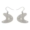 Erstwilder Atomic Boomerang Glitter Drop Earrings - Silver^ Essential Earrings