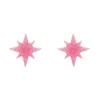 Erstwilder Atomic Star Glitter Stud Earring - Pink^ Essential Earrings