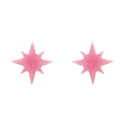 Erstwilder Atomic Star Glitter Stud Earring - Pink^ Essential Earrings