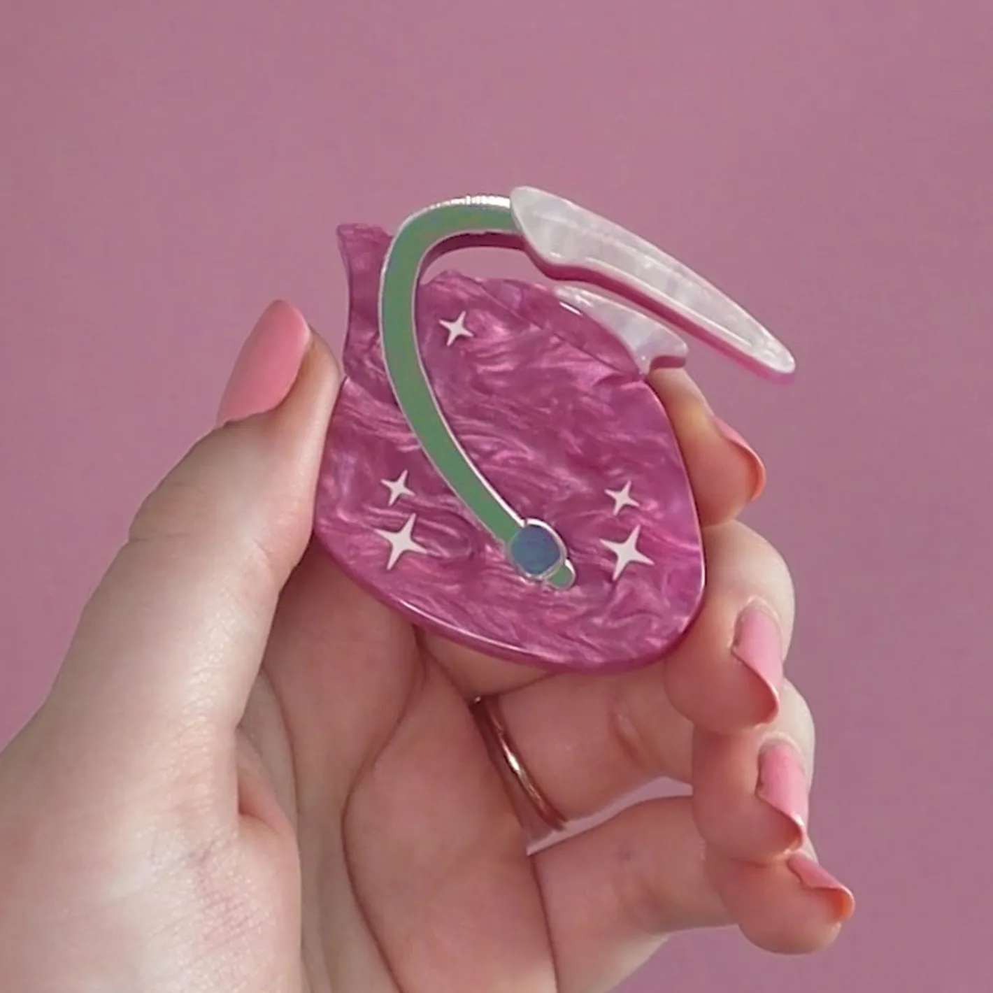 Erstwilder Atomic Tea Time Brooch^ Brooches
