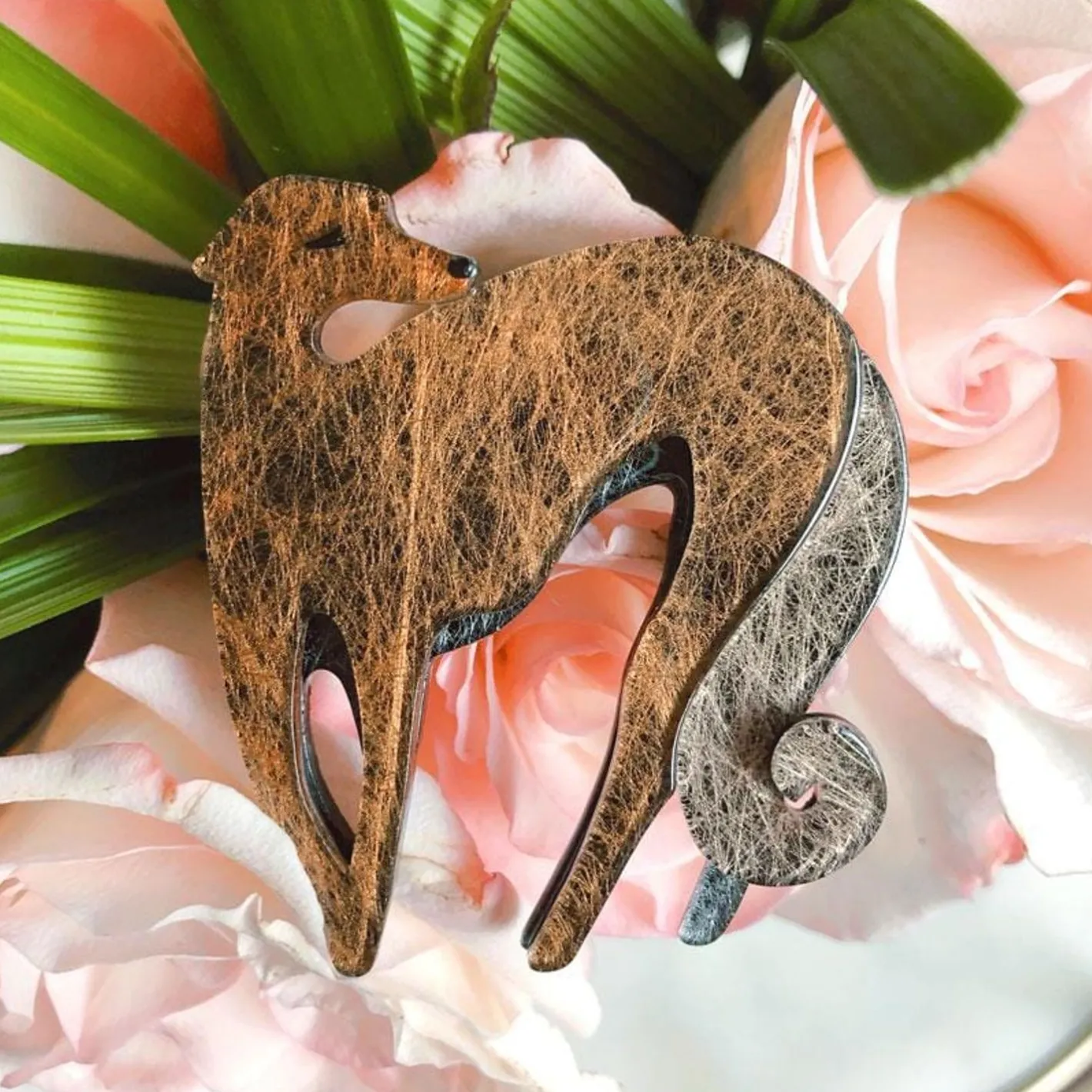 Erstwilder Autumnal Symphony Greyhound Brooch^ Brooches