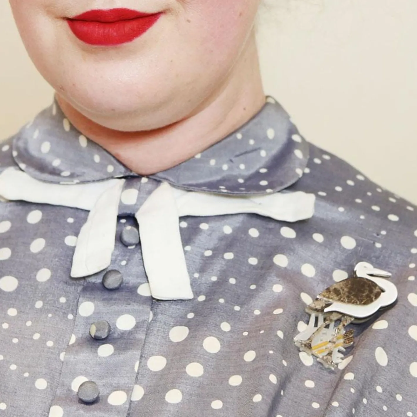 Erstwilder Avian Adore Heron Brooch^ Brooches