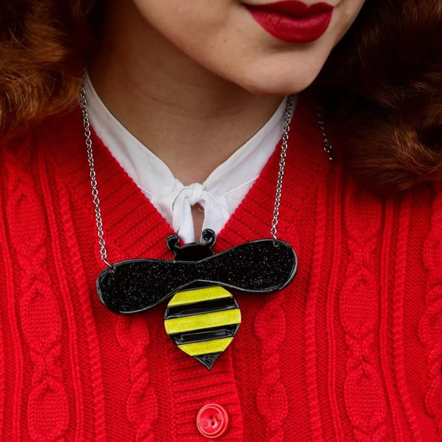 Erstwilder Babette Bee Necklace^ Necklaces