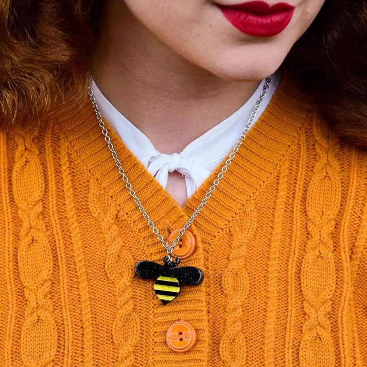 Erstwilder Babette Bee Pendant Necklace^ Necklaces