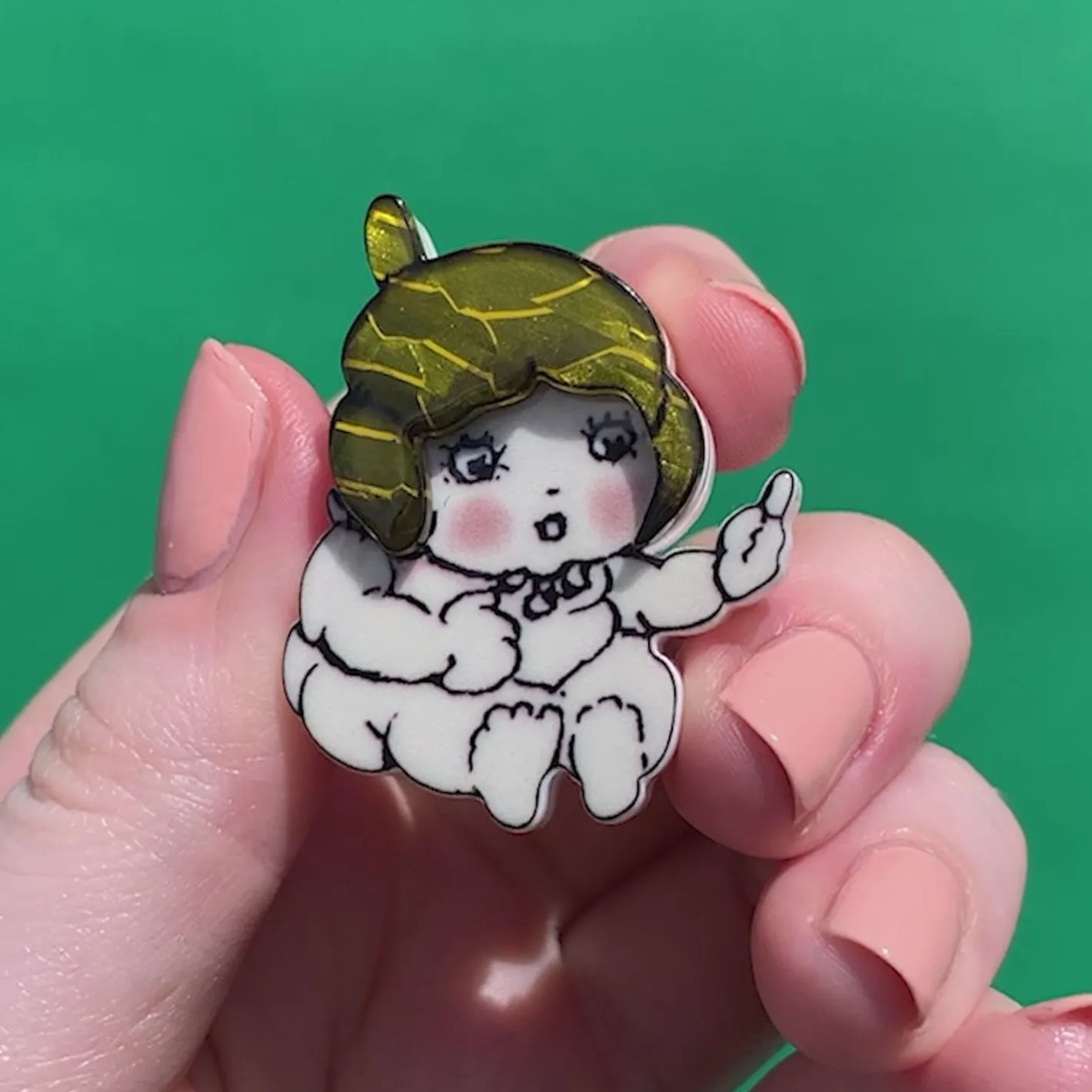 Erstwilder Baby Gumnut Mini Brooch^ Brooches
