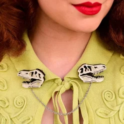 Erstwilder Bad To The Bone Cardigan Clips^ Brooches