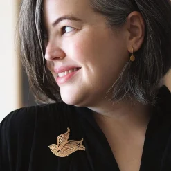 Erstwilder Barbarella'S Bird Perfume Brooch^ Brooches
