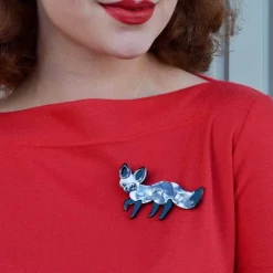Erstwilder Bat-Eared Bestie Fox Brooch^ Brooches