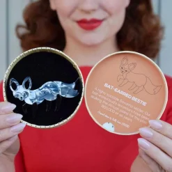Erstwilder Bat-Eared Bestie Fox Brooch^ Brooches