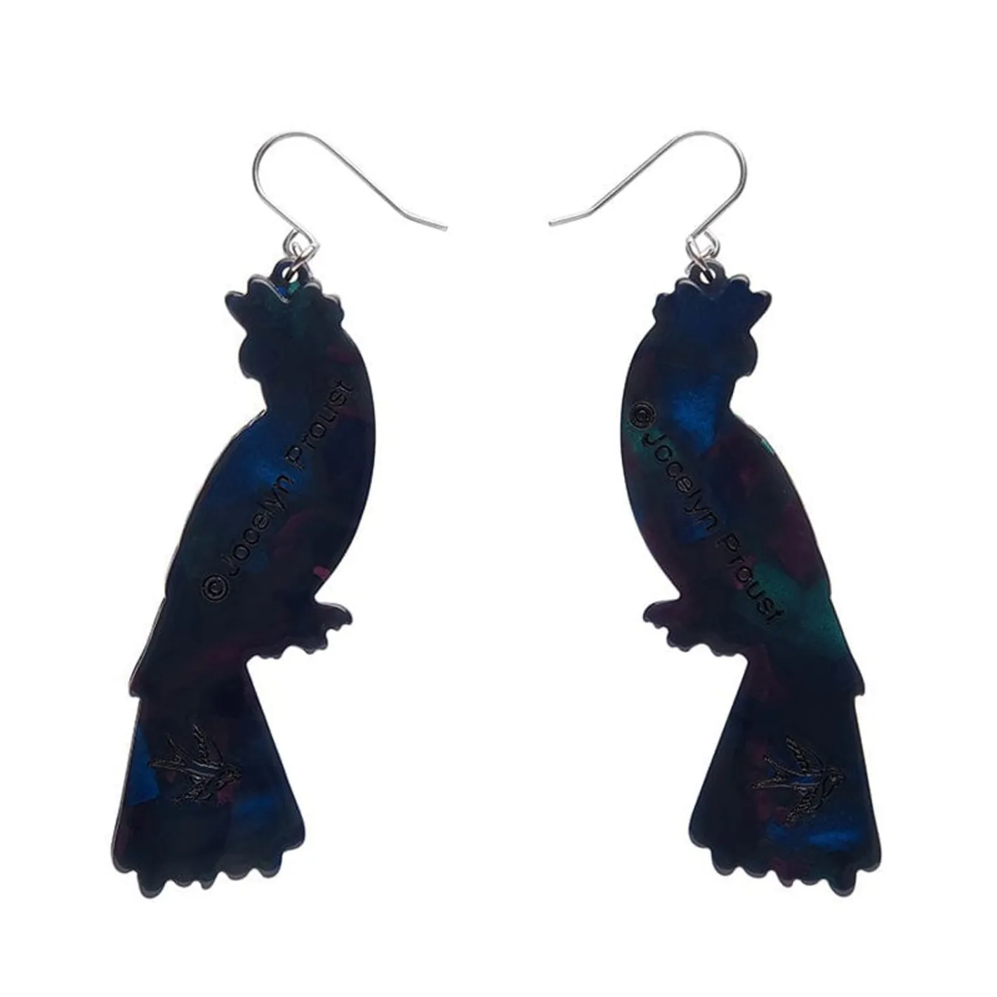 Erstwilder Bella The Black Cockatoo Drop Earrings^ Earrings