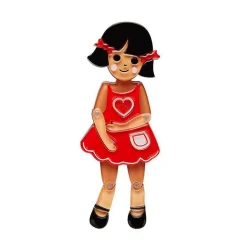 Erstwilder Bendy Wendy Doll Brooch^ Brooches