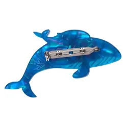 Erstwilder Benevolent Behemoths Blue Whale Brooch^ Brooches