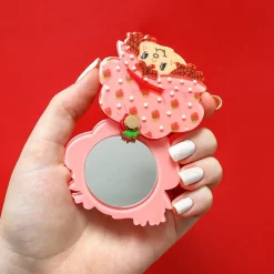 Erstwilder Big Adorable Strawberry Smile Mirror Compact^ Mirror Compacts