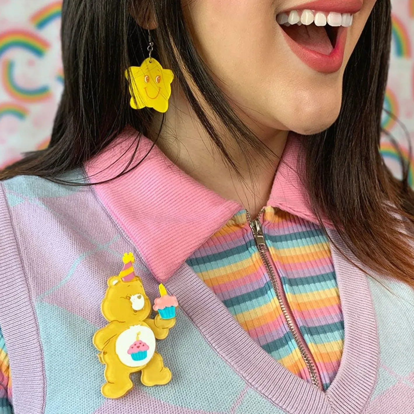 Erstwilder Birthday Bear'S Cake Brooch^ Brooches