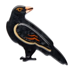 Erstwilder Black As Night Brooch^ Brooches